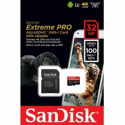 SanDisk Extreme Pro - Flash memory card (microSDXC to SD adapter included) - 32 GB - A1  /  Video Class V30  /  UHS-I U3 - 667x - microSDHC UHS-I