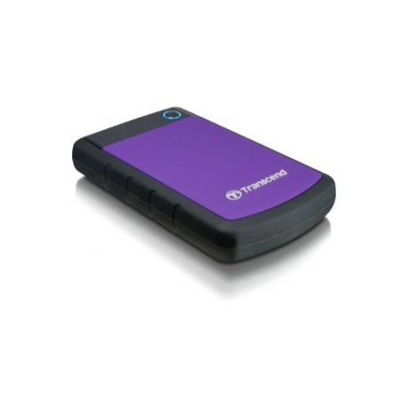 Transcend StoreJet 25H3P - Hard drive - 1 TB - external (portable) - 2.5" - USB 3.0 - 5400 rpm - buffer: 8 MB - brilliant purple - 0