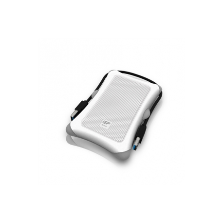 SILICON POWER Armor A30 - Hard drive - 1 TB - external (portable) - 2.5" - USB 3.0 - white - 0