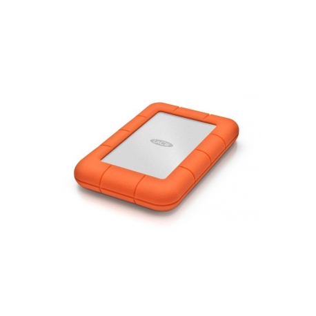 LaCie Rugged Mini - Hard drive - 2 TB - external (portable) - USB 3.0 - 5400 rpm - 256-bit AES - with Seagate Rescue Data Recovery - 0