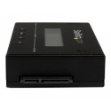 StarTech.com 1:1 Hard Drive Duplicator and Eraser for 2.5" & 3.5" SATA HDD SSD - LCD & RS-232  - 14GBpm Duplication Speed - Cloner & Wiper (SATDUP11) - Hard drive duplicator - 2 bays (SATA-600) - for P / N: SVA12M5NA