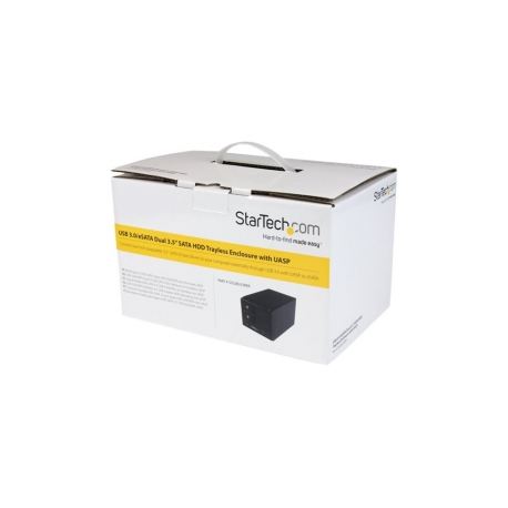 StarTech.com USB 3.0  /  eSATA Hot Swap HDD Enclosure with UASP - 2-Bay Trayless 3.5" SATA III (6 Gbps) Hard Drive Enclosure (S352BU33RER) - Hard drive array - 2 bays (SATA-600) 0 - USB 3.0, SATA 6Gb / s (external) - for P / N: SVA12M5NA - 2
