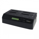 StarTech.com 4 Bay USB 3.0 /  eSATA Hard Drive Duplicator Dock for 2.5" & 3.5" SATA /  IDE SSD HDD - Standalone 1:3 Copier Docking Station (SATDOCK4U3RE) - Hard drive duplicator - 4 bays (SATA-300) - for P / N: SVA12DN4NEUA