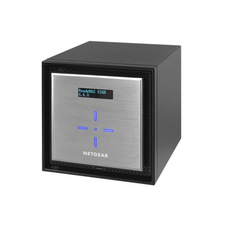 NETGEAR ReadyNAS 524X - NAS server - 4 bays - SATA 6Gb / s - RAID 0, 1, 5, 6, 10, JBOD - RAM 4 GB - 10 Gigabit Ethernet - iSCSI support - 5