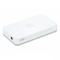 Dlinkgo 8-Port Fast Ethernet Easy Desktop Switch GO-SW-8E - Switch - 8 x 10 / 100 - desktop - DC power