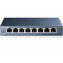 TP-LINK TL-SG108 8-port Metal Gigabit Switch - Switch - unmanaged - 8 x 10 / 100 / 1000 - desktop