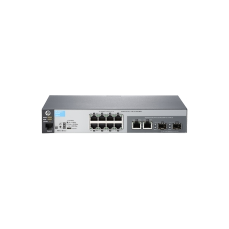 HPE Aruba 2530-8 - Switch - Managed - 8 x 10 / 100 + 2 x combo Gigabit SFP - desktop, rack-mountable, wall-mountable - 1