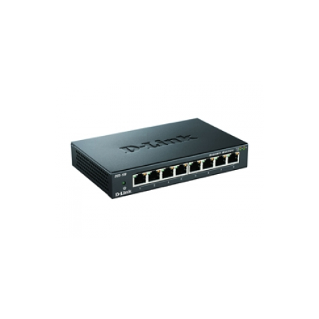 D-Link DGS 108 - Switch - unmanaged - 8 x 10 / 100 / 1000 - desktop - 0
