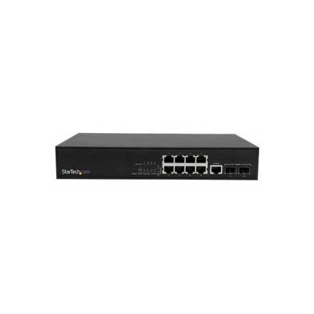 StarTech.com - Switch - Managed - 8 x 10 / 100 / 1000 - rack-mountable - AC 90 - 260 V - for P / N: GLCLHSMDSTTA, GLCSXMMDSTT, GLCTEST, SFP1GELXST, ST12MHDLAN4K, ST12MHDLAN4R - 4