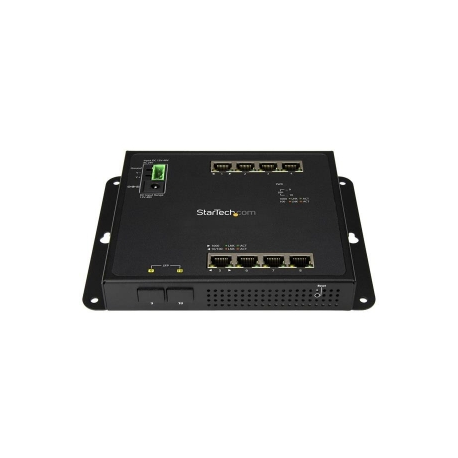 StarTech.com Industrial 8 Port Gigabit Ethernet Switch w / 2 MSA SFP Slots L2 Managed Network RJ45 LAN Layer2 Switch Din Rail Hardened IP-30 (IES101G2SFPW) - Switch - Managed - 8 x 10 / 100 / 1000 + 2 x SFP - wall-mountable - for P / N: GLCLHSMDSTTA, GLCSXMMDST, GLCSXMMDSTT, GLCTEST, MASFP1GBTXST, SFP1GELXST, SVA12M5NA - 3