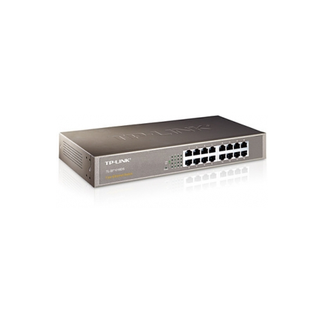 TP-LINK TL-SF1016DS - Switch - 16 x 10 / 100 - desktop, rack-mountable - 2