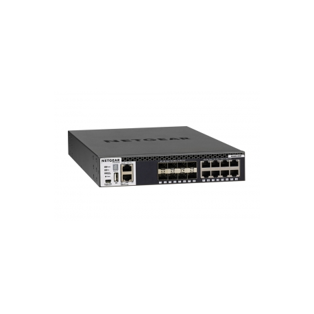 NETGEAR M4300-8X8F - Switch - L3 - Managed - 8 x 10 / 100 / 1000 / 10000 + 8 x 10 Gigabit SFP+ - front to back airflow - rack-mountable - 0