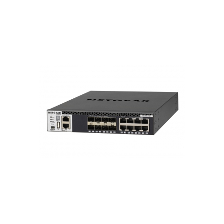 NETGEAR M4300-8X8F - Switch - L3 - Managed - 8 x 10 / 100 / 1000 / 10000 + 8 x 10 Gigabit SFP+ - front to back airflow - rack-mountable - 2