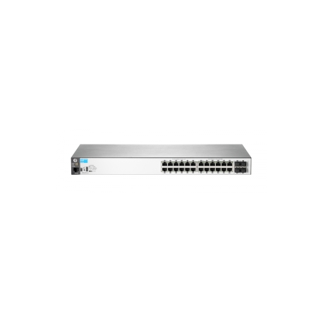 HPE Aruba 2530-24G - Switch - Managed - 24 x 10/100/1000 + 4 x Gigabit SFP - desktop, rack-mountable, wall-mountable - 1