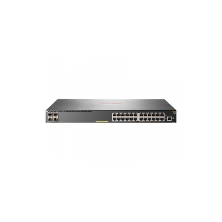 HPE Aruba 2930F 24G PoE+ 4SFP+ - Switch - L3 - Managed - 24 x 10 / 100 / 1000 (PoE+) + 4 x 1 Gigabit  /  10 Gigabit SFP+ (uplink) - rack-mountable - PoE+ (370 W) - 0
