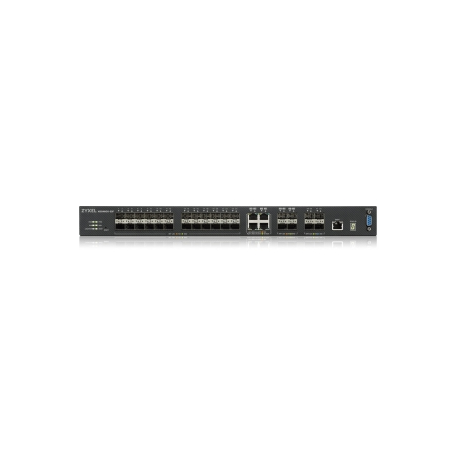 Zyxel XGS4600-32F - Switch - L3 - Managed - 24 x Gigabit SFP + 4 x combo Gigabit SFP + 4 x 10 Gigabit SFP+ - rack-mountable - 2