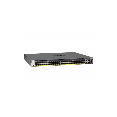 NETGEAR M4300-52G-PoE+ - Switch - L3 - Managed - 2 x 10 / 100 / 1000 / 10000 + 2 x 10 Gigabit SFP+ + 48 x 10 / 100 / 1000 (PoE+) - front to back airflow - rack-mountable - PoE+ (480 W) - 0