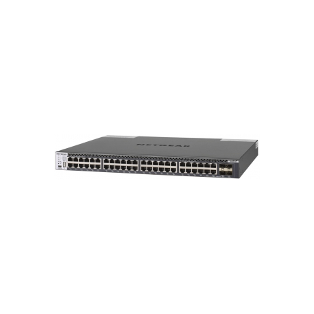 NETGEAR M4300-48X - Switch - L3 - Managed - 48 x 10 Gigabit Ethernet + 4 x shared 10 Gigabit SFP+ - front to back airflow - rack-mountable - 3