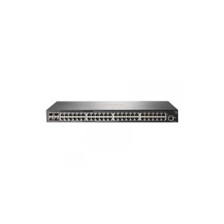 HPE Aruba 2540 48G PoE+ 4SFP+ - Switch - Managed - 48 x 10 / 100 / 1000 (PoE+) + 4 x 10 Gigabit Ethernet  /  1 Gigabit Ethernet SFP+ - desktop, rack-mountable, wall-mountable - PoE+ (370 W) - 0