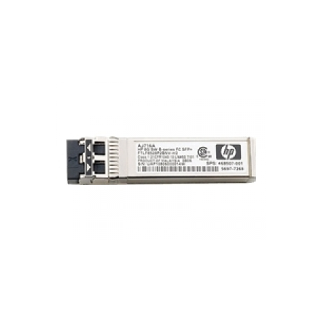 HPE B-Series - SFP+ transceiver module - 8Gb Fibre Channel (SW) - Fibre Channel - for Brocade 16Gb / 12, 16Gb / 24; HPE 8 / 24, 8 / 8; StoreFabric SN4000, SN6500, SN8600B 4-slot - 0