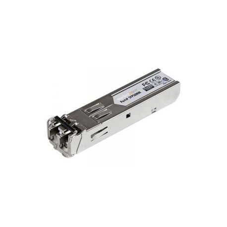 StarTech.com MSA Uncoded Compatible SFP Module, 1000BASE-SX, 1GbE Multi Mode (MMF) Fiber Optic Transceiver, 1GE Gigabit Ethernet SFP, LC Connector, 550m, 850nm, DDM, 1Gbps Mini GBIC Module - Lifetime Warranty (SFPSXMM) - SFP (mini-GBIC) transceiver module - GigE - 1000Base-SX - LC multi-mode - up to 550 m - 850 nm - for P / N: MCM1110SFP - 4