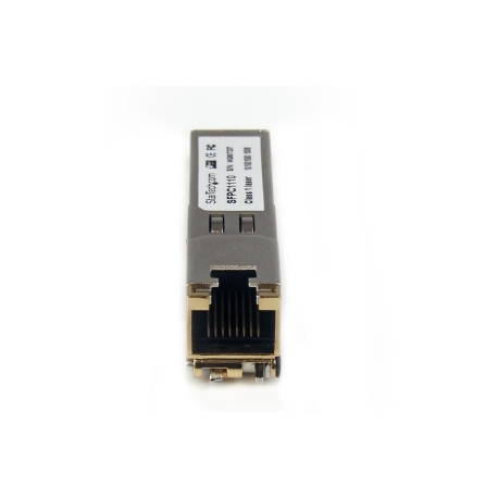 StarTech.com Cisco SFP-GE-T Compatible SFP Module, 1000BASE-T, SFP to RJ45 Cat6 / Cat5e, 10 / 100 / 1000 Mbps, RJ-45 (Copper) 100m, Cisco IE3400, IE3300, IE3200, 1000MbE Mini GBIC Transceiver - Lifetime Warranty (SFPC1110) - SFP (mini-GBIC) transceiver module - GigE - 1000Base-TX - RJ-45 - up to 100 m - for P / N: MCM1110SFP - 2