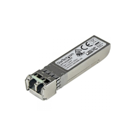 StarTech.com Cisco SFP-10G-SR-S Compatible SFP+ Module, 10GBASE-SR, 10GbE MMF Optic Transceiver, 10GE Gigabit Ethernet SFP+, LC Connector, 300m, 850nm, DDM, Cisco Firepower, ASR9000, C9300 - Lifetime Warranty (SFP10GSRSST) - SFP+ transceiver module (equivalent to: Cisco SFP-10G-SR-S) - 10 GigE - 10GBase-SR - LC multi-mode - up to 300 m - 850 nm - 0