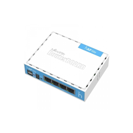 MikroTik RouterBOARD hAP-Lite RB941-2nD - Wireless router - 4-port switch - 802.11b / g / n - 2.4 GHz - 0