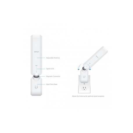 Ubiquiti AmpliFi Home Wi-Fi System AFI-P-HD MeshPoint - Wi-Fi range extender - Wi-Fi 5 - 2.4 GHz, 5 GHz - 0