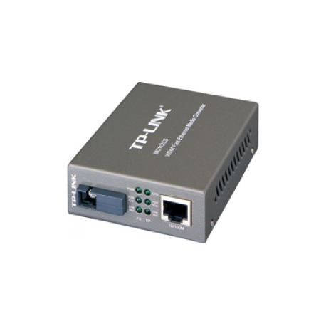 TP-LINK MC112CS - Fibre media converter - 100Mb LAN - 10Base-T, 100Base-FX, 100Base-TX - RJ-45  /  SC single-mode - up to 20 km - 1310 (TX)  /  1550 (RX) nm - 0