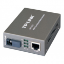 TP-LINK MC112CS - Fibre media converter - 100Mb LAN - 10Base-T, 100Base-FX, 100Base-TX - RJ-45  /  SC single-mode - up to 20 km - 1310 (TX)  /  1550 (RX) nm