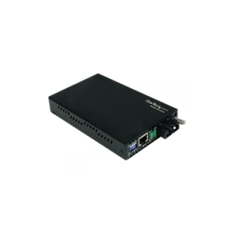 StarTech.com 10 / 100 Mbps Single Mode Fiber Media Converter SC - 18.6 miles / 30km over Single Mode SC Fiber (ET90110SM302) - Fibre media converter - 100Mb LAN - 100Base-FX - RJ-45  /  SC single-mode - up to 30 km - 1310 nm - for P / N: ETCHS2U, SVA12M2NEUA, SVA12M5NA - 0