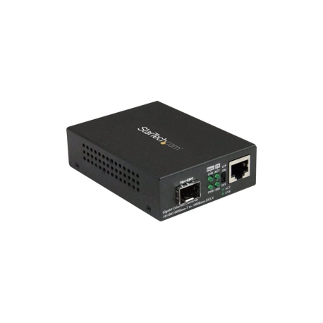 StarTech.com Multimode / Single Mode Fiber Media Converter - Open SFP Slot - 10 / 100 / 1000Mbps RJ45 Port - LFP Supported - IEEE 802.1q Tag VLAN - (MCM1110SFP) - Fibre media converter - GigE - 10Base-T, 1000Base-LX, 1000Base-SX, 100Base-TX, 1000Base-T - RJ-45 / SFP (mini-GBIC) - for P / N: GLCLHSMDSTTA, GLCSXMMDST, GLCSXMMDSTT, GLCTEST, MASFP1GBTXST, SFP1GELXST - 1