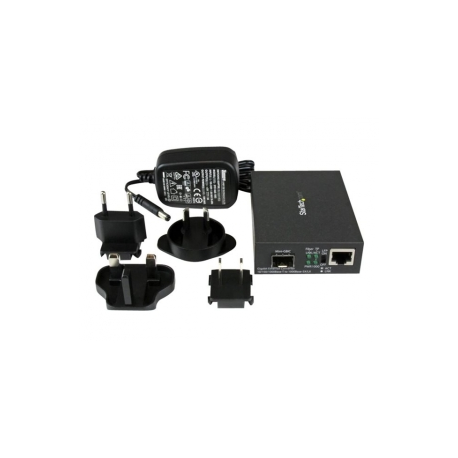 StarTech.com Multimode / Single Mode Fiber Media Converter - Open SFP Slot - 10 / 100 / 1000Mbps RJ45 Port - LFP Supported - IEEE 802.1q Tag VLAN - (MCM1110SFP) - Fibre media converter - GigE - 10Base-T, 1000Base-LX, 1000Base-SX, 100Base-TX, 1000Base-T - RJ-45 / SFP (mini-GBIC) - for P / N: GLCLHSMDSTTA, GLCSXMMDST, GLCSXMMDSTT, GLCTEST, MASFP1GBTXST, SFP1GELXST - 5