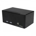 StarTech.com 2 Port Triple Monitor DVI USB KVM Switch with Audio & USB 2.0 Hub - Multi Monitor KVM - Dual Port KVM Switch (SV231TDVIUA) - KVM  /  audio  /  USB switch - 2 x KVM  /  audio  /  USB - 1 local user - desktop - for P / N: SVA12M2NEUA, SVA12M5NA