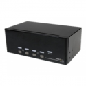 StarTech.com 4 Port Triple Monitor DVI USB KVM Switch with Audio & USB 2.0 Hub - Multi Monitor KVM - USB DVI KVM Switch (SV431TDVIUA) - KVM  /  audio  /  USB switch - 4 x KVM  /  audio  /  USB - 1 local user - desktop - for P / N: SV431RACK, SVA12M2NEUA, SVA12M5NA
