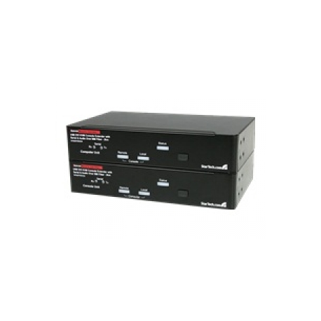 StarTech.com USB DVI KVM Console Extender w /  Serial & Audio Over MM Fiber - 2km - Fiber DVI KVM Extender (SV565FXDUSA) - KVM  /  audio  /  serial extender - USB - up to 2 km - for P / N: IM12D1500P, SVA12M2NEUA, SVA12M5NA, USBDVI4N1A10, USBDVI4N1A6 - 0