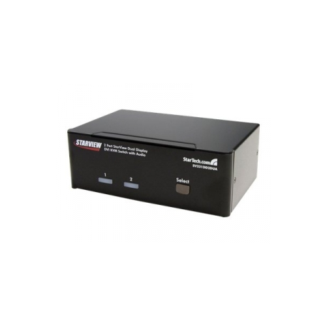 StarTech.com DVI KVM Switch with Audio & USB 2.0 Hub - 2-Port USB KVM Switch - 1920 x 1200 - Dual Monitor KVM Switch (SV231DD2DUA) - KVM  /  audio  /  USB switch - 2 x KVM  /  audio  /  USB - 1 local user - desktop - for P / N: IM12D1500P, SVA12M2NEUA, SVA12M5NA, USBDVI4N1A10, USBDVI4N1A6 - 0