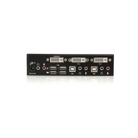StarTech.com 2 Port DVI USB KVM Switch with Audio and USB 2.0 Hub (SV231DVIUA) - KVM  /  audio  /  USB switch - 2 x KVM  /  audio  /  USB - 1 local user - desktop - for P / N: IM12D1500P, SVA12M2NEUA, SVA12M5NA, USBDVI4N1A10, USBDVI4N1A6 - 3