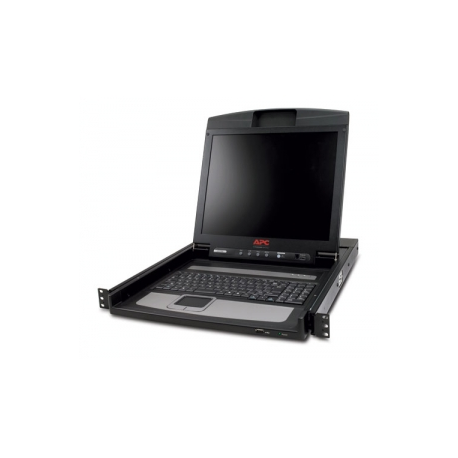 APC LCD Console - KVM console - 17" - rack-mountable - 1280 x 1024 @ 75 Hz - black - 1U - for P / N: AR3106SP, SMX1000C, SMX1500RM2UC, SMX1500RM2UCNC, SMX750C, SMX750CNC, SRT5KRMXLW-TW - 3