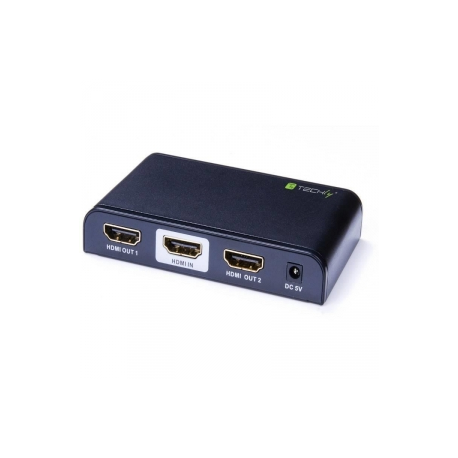 Techly IDATA HDMI2-4K2 - Video / audio splitter - 2 x HDMI - desktop - 4