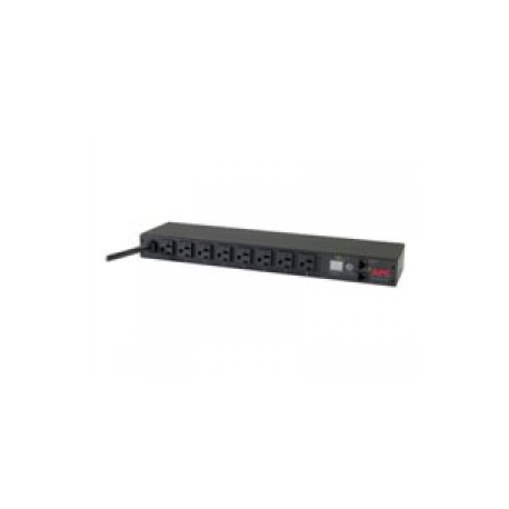 APC Metered Rack PDU - Power distribution strip (rack-mountable) - AC 120 V - Ethernet 10 / 100 - input: NEMA 5-20 - output connectors: 8 (NEMA 5-20) - 1U - 3.7 m - for P / N: AR3100 - 0
