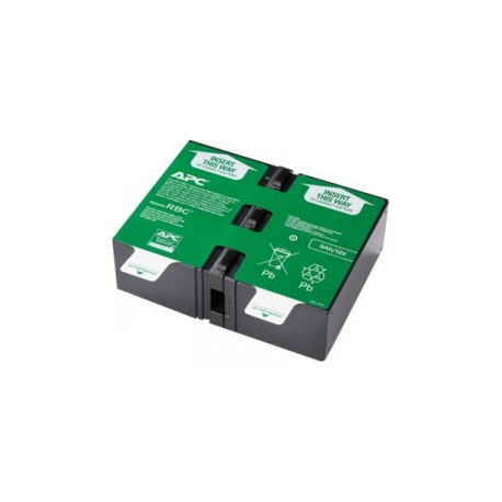 APC Replacement Battery Cartridge #124 - UPS battery - 1 x battery - Lead Acid - for P / N: BR1500G-RS, BX1500M, BX1500M-LM60, SMC1000-2UC, SMC1000-2UTW, SMC1000I-2UC - 1