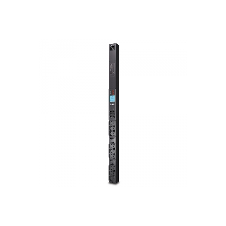 APC Metered Rack PDU ZeroU 2G - Power distribution strip (rack-mountable) - AC 200 / 208 / 230 V - RS-232 - input: IEC 60309 16A - output connectors: 20 (IEC 60320 C13, IEC 60320 C19) - black - for P / N: AR3103SP, AR3106SP, SRT1000RMXLI, SRT1000RMXLI-NC, SRT10RMXLIX806, SRT5KRMXLW-TW - 0