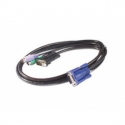 APC - Keyboard  /  video  /  mouse (KVM) cable - PS / 2, HD-15 (VGA) (M) to HD-15 (VGA) (M) - 91 cm - for P / N: AP5201, AP5202, AP5808, AP5816, KVM1116R