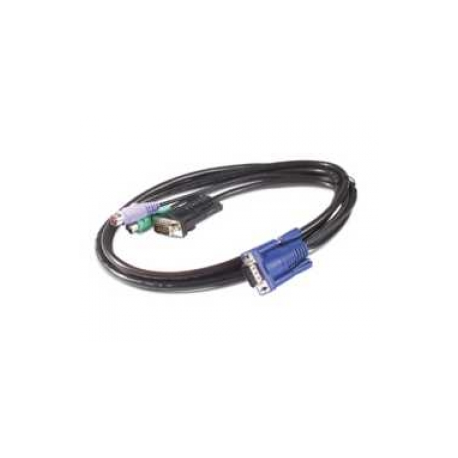 APC - Keyboard / video / mouse (KVM) cable - PS / 2, HD-15 (VGA) (M) - 3.66 m - for KVM Switch - 0