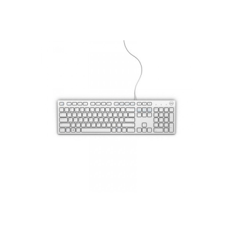 Dell KB216 - Keyboard - USB - QWERTY - US International - white - for Latitude 34XX, 35XX, 5320, 5520; OptiPlex 7770; Precision 3440; Vostro 3681, 3888, 39XX - 0