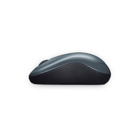 Logitech M185 - Mouse - optical - wireless - 2.4 GHz - USB wireless receiver - grey - 1