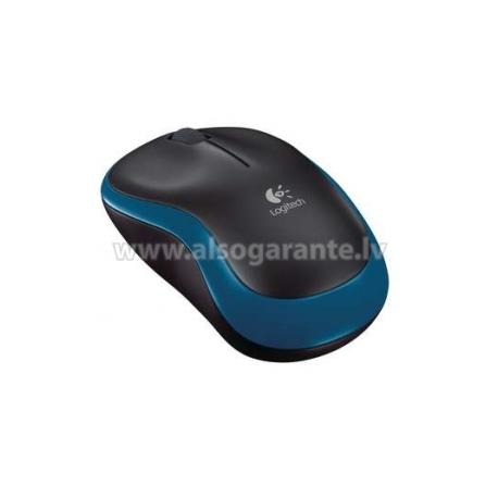 Logitech M185 - Mouse - optical - wireless - 2.4 GHz - USB wireless receiver - blue - 0