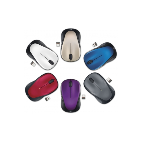 Logitech M235 - Mouse - right-handed - optical - wireless - 2.4 GHz - USB wireless receiver - grey - 5